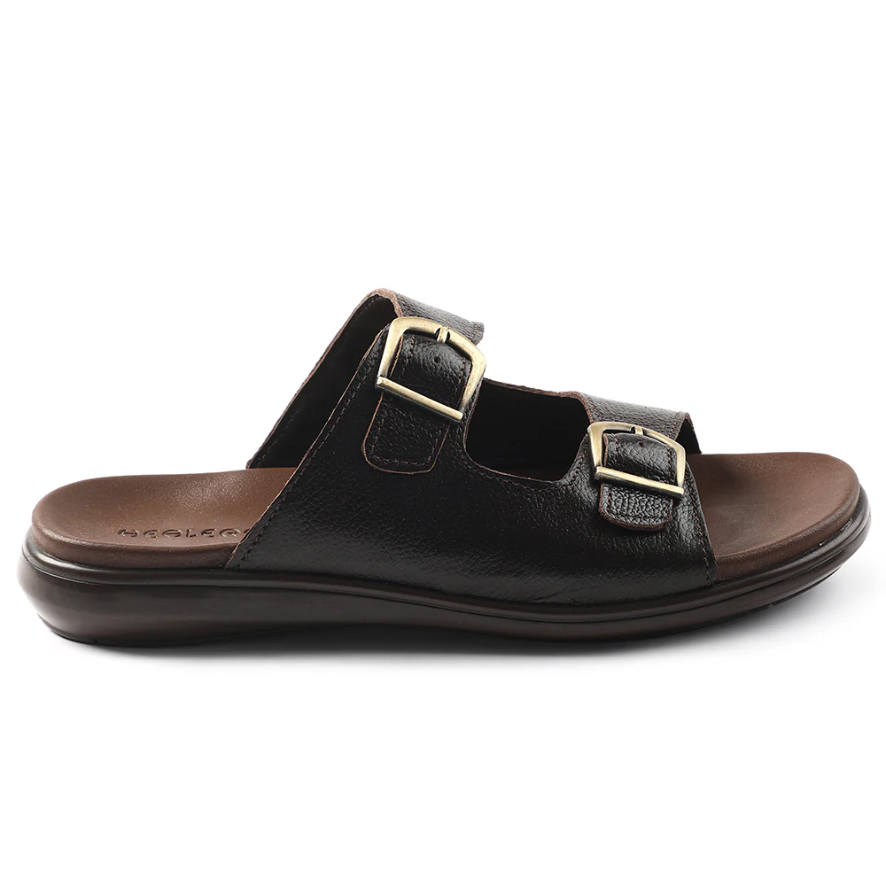 Healers Brown Casual Sandal For Men MDL-11E By Liberty - Image 2