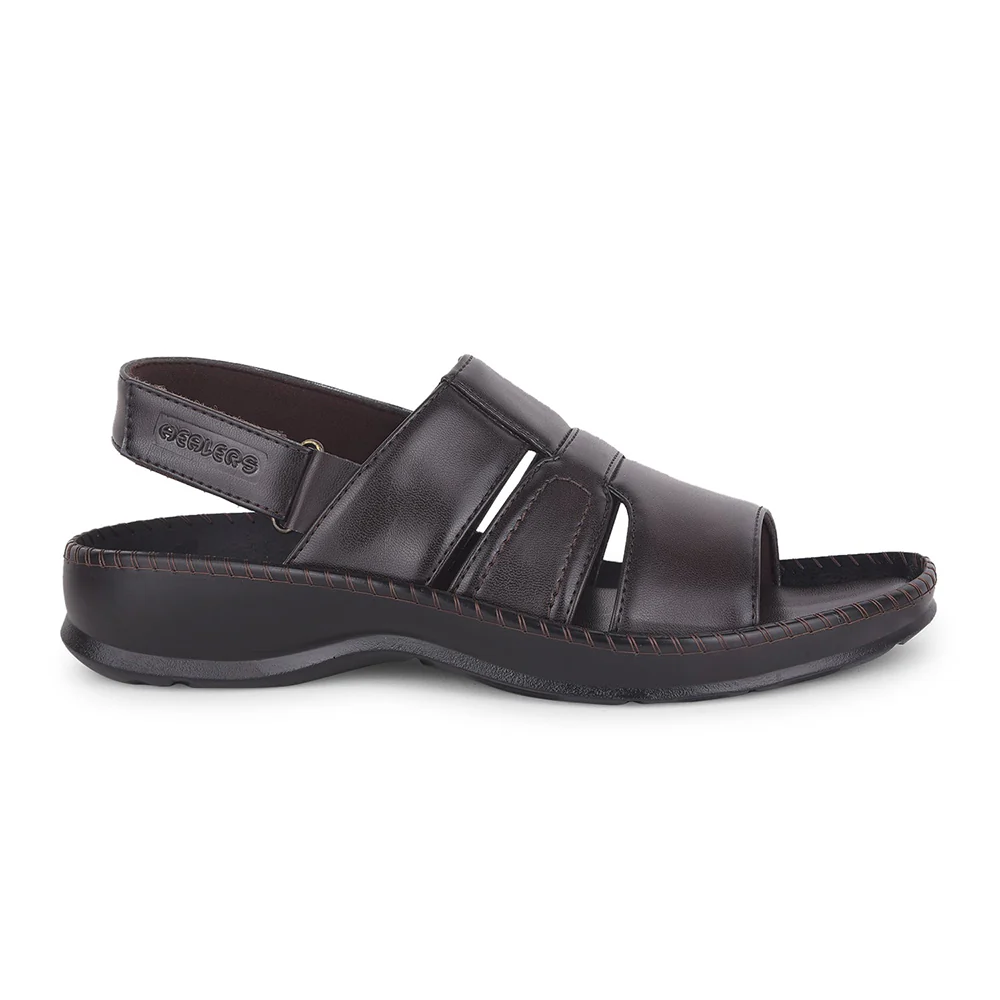 Healers Brown Casual Sandal For Men STARC-1E By Liberty - Image 2