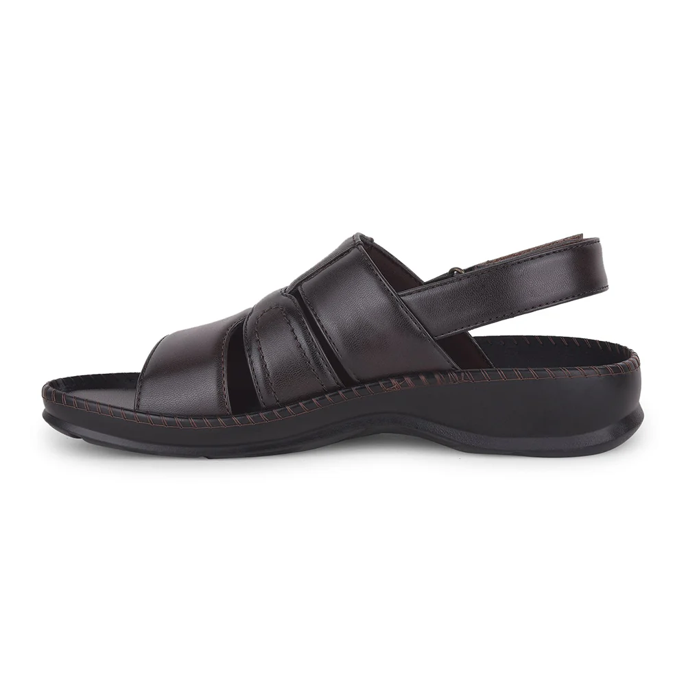 Healers Brown Casual Sandal For Men STARC-1E By Liberty - Image 3