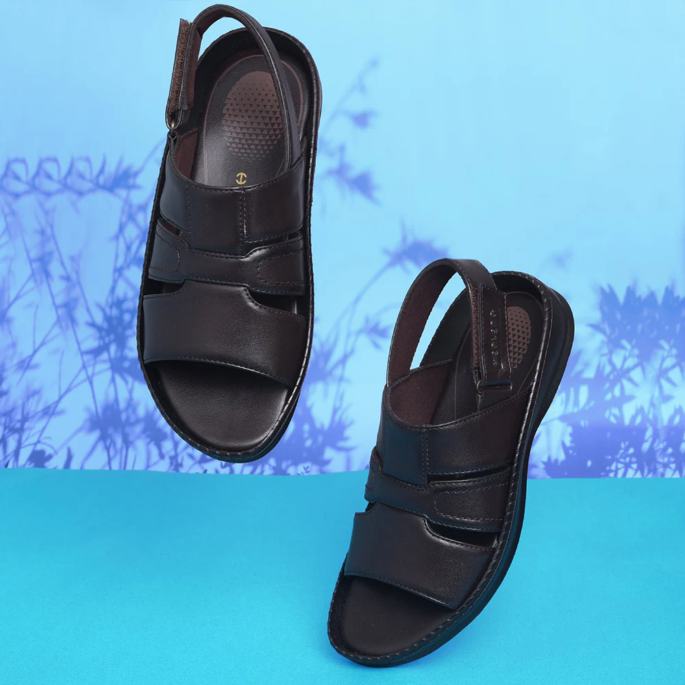 Healers Brown Casual Sandal For Men STARC-1E By Liberty - Image 5
