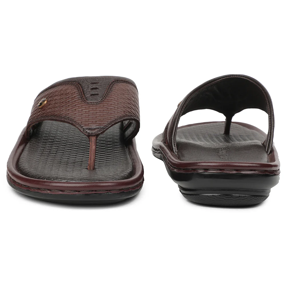 Healers Brown Casual Slipper For Men ASL-3 By Liberty - Image 6