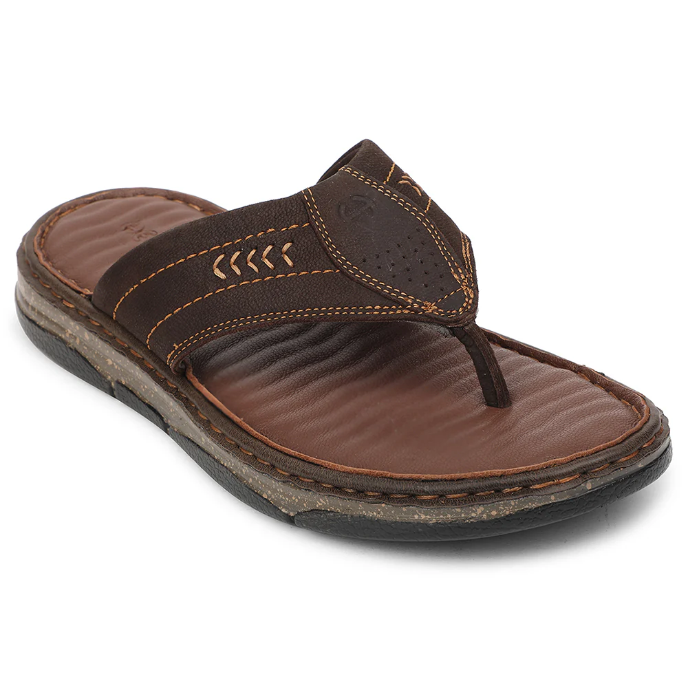 Healers Brown Casual Slipper For Men ASL-9 By Liberty
