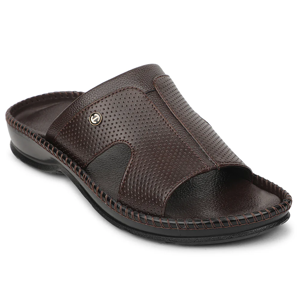 Healers Brown Casual Slipper For Men CSS-24 By Liberty