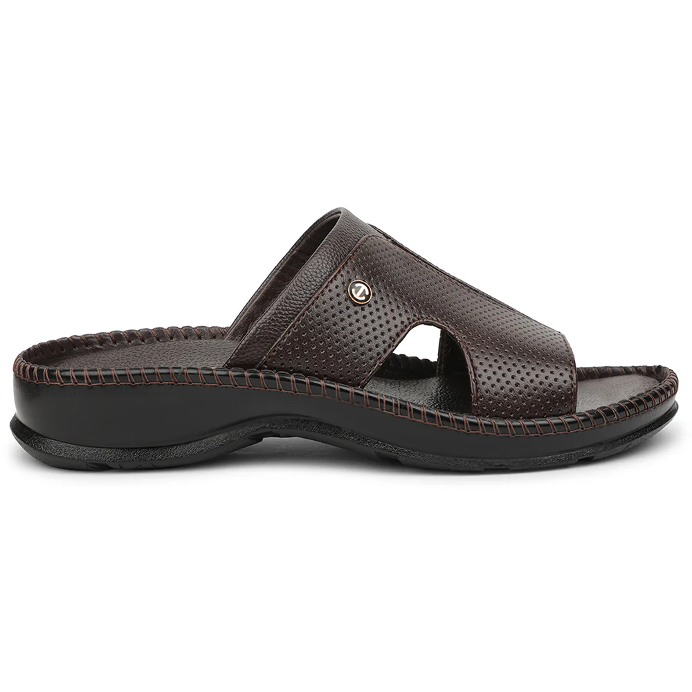 Healers Brown Casual Slipper For Men CSS-24 By Liberty - Image 2
