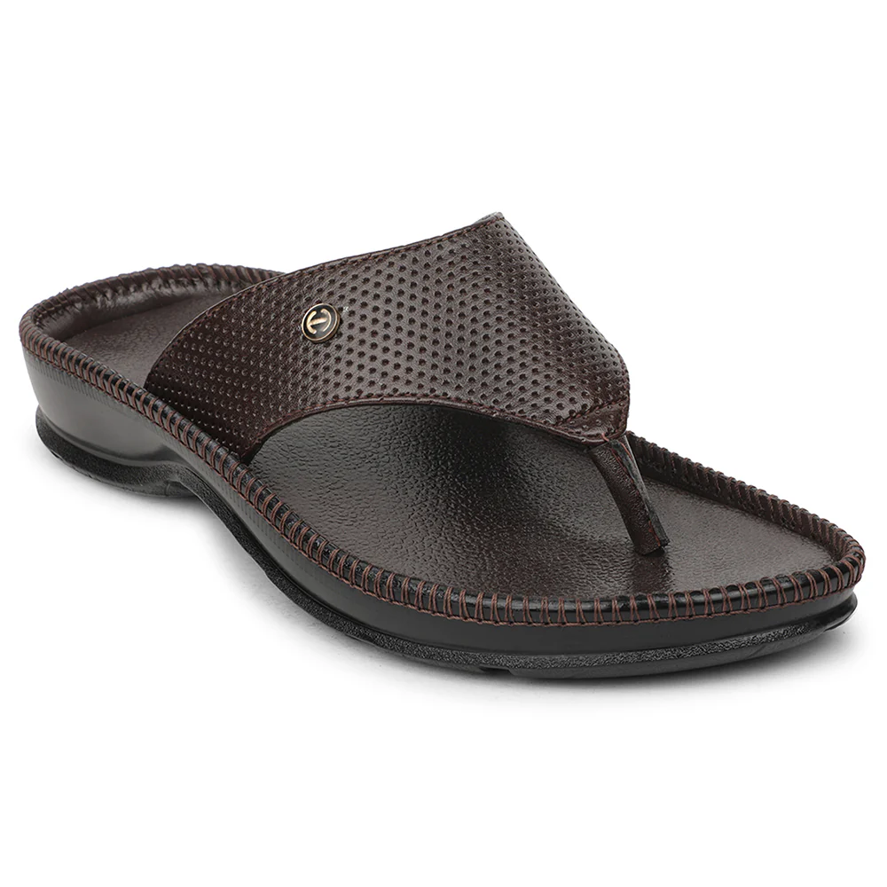 Healers Brown Casual Slipper For Men CSS-25 By Liberty