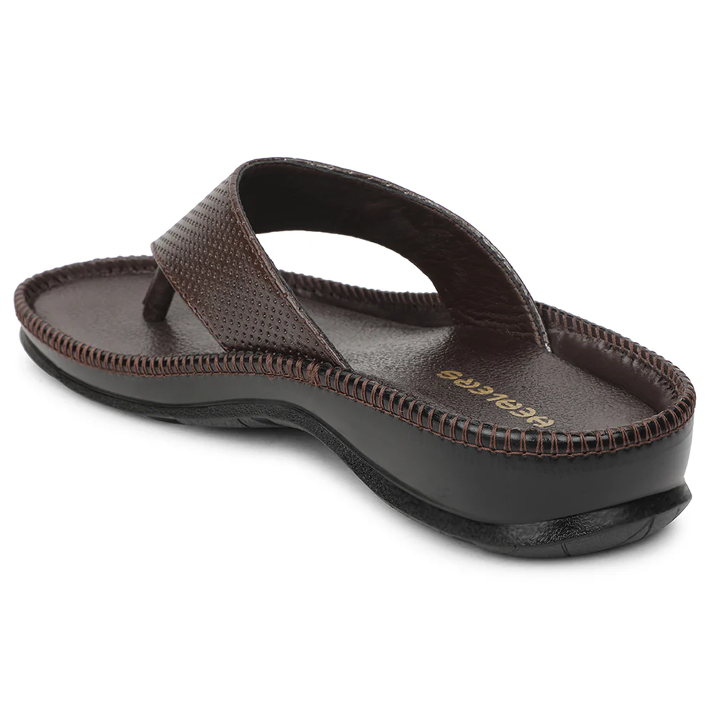 Healers Brown Casual Slipper For Men CSS-25 By Liberty - Image 4