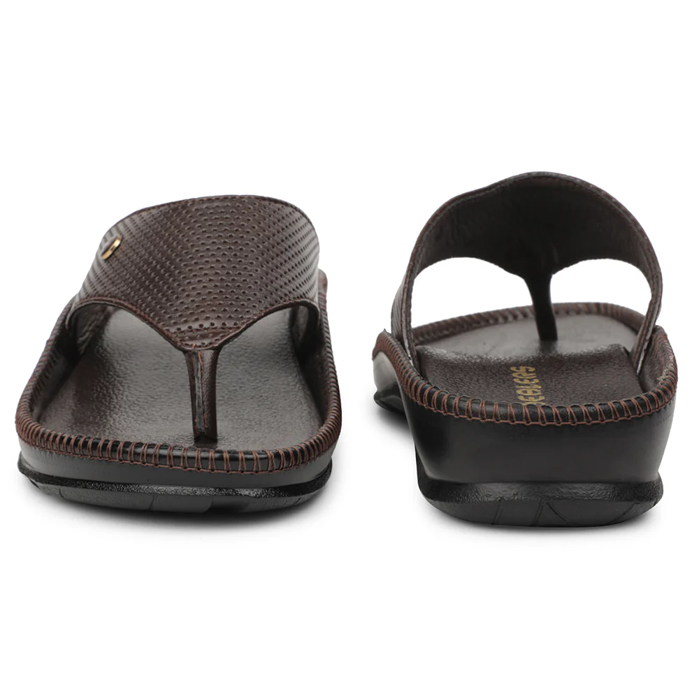 Healers Brown Casual Slipper For Men CSS-25 By Liberty - Image 6
