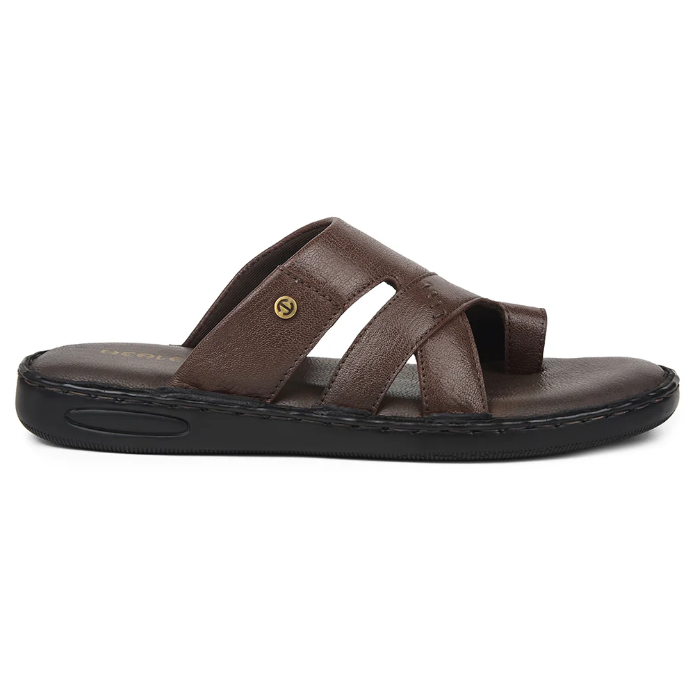 Healers Brown Casual Slipper For Mens AOL-10 By Liberty - Image 2