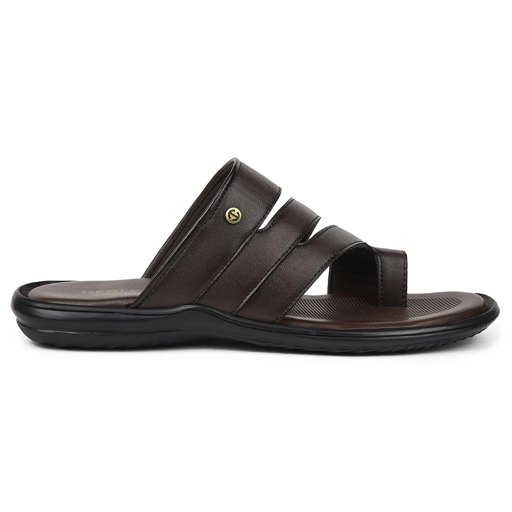Healers Brown Casual Slipper For Mens AOL-12 By Liberty - Image 2