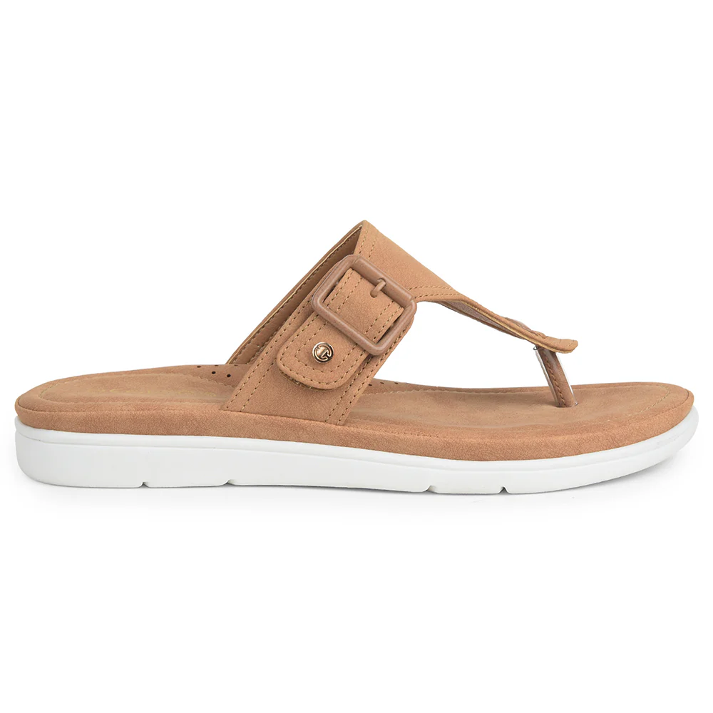 Healers Brown Casual Slipper For Women JFL-35 By Liberty - Image 2