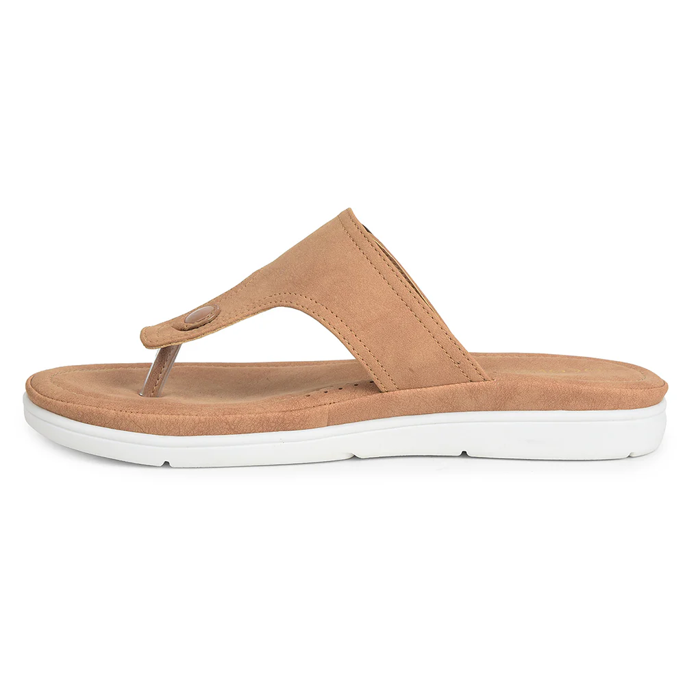 Healers Brown Casual Slipper For Women JFL-35 By Liberty - Image 3
