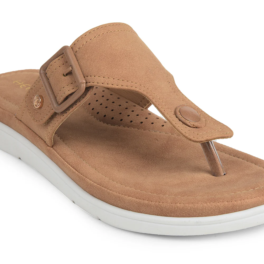 Healers Brown Casual Slipper For Women JFL-35 By Liberty - Image 4