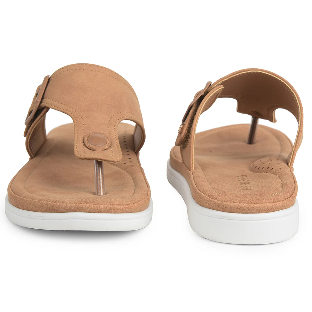 Healers Brown Casual Slipper For Women JFL-35 By Liberty - Image 6