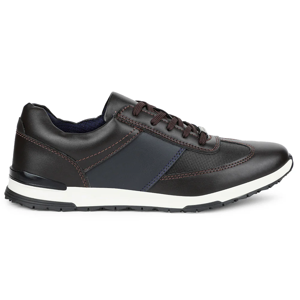 Healers Brown Casual Sneakers For Men EZOKE By Liberty - Image 2