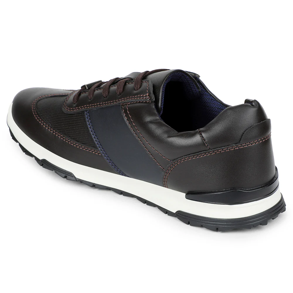Healers Brown Casual Sneakers For Men EZOKE By Liberty - Image 5
