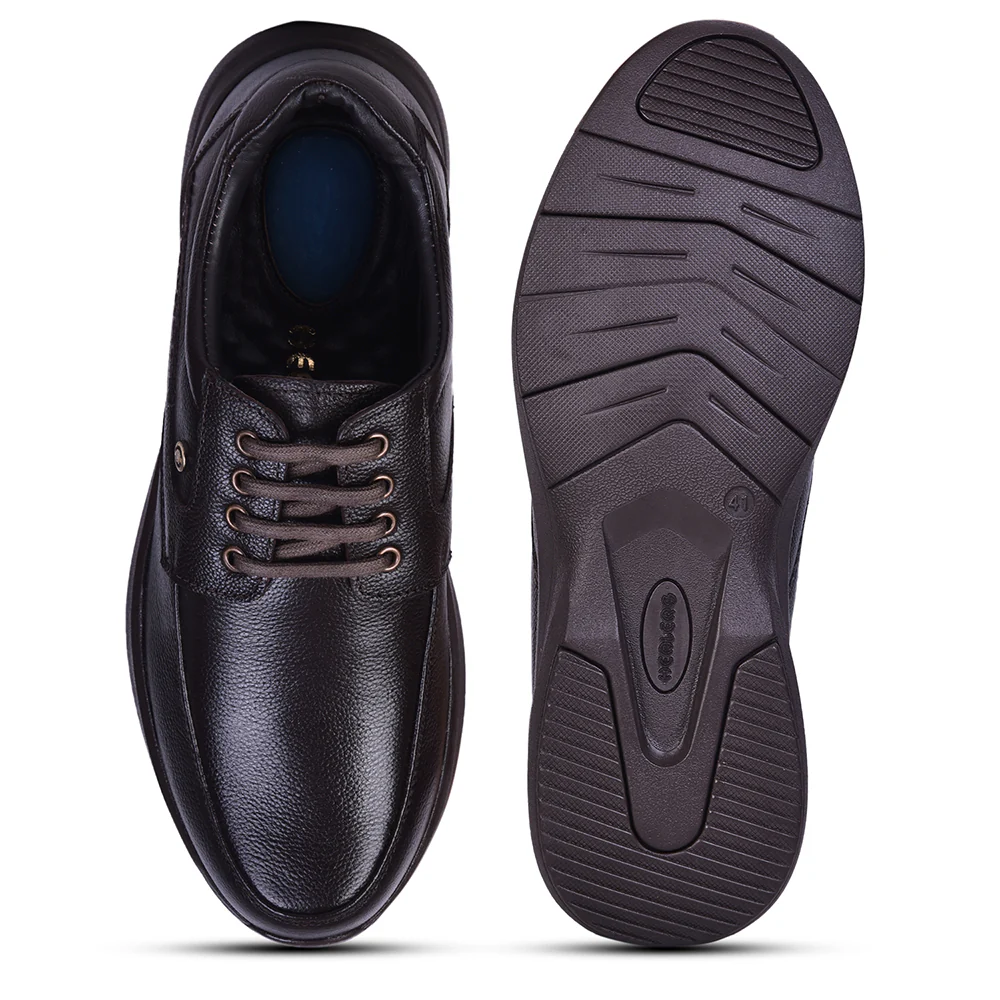 Healers Brown Formal Mocassin Shoes For Men E823-03 By Liberty - Image 6