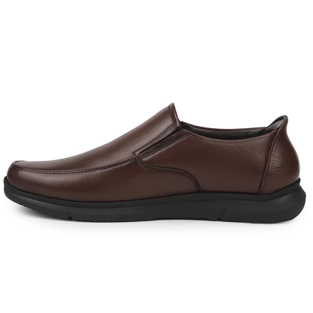 Healers Brown Formal Non Lacing Moccasins For Mens SCL-1 By Liberty - Image 3