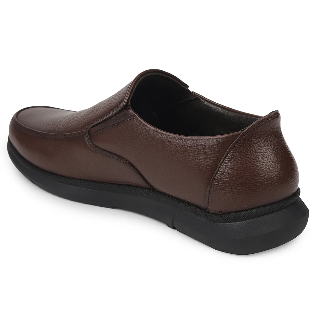 Healers Brown Formal Non Lacing Moccasins For Mens SCL-1 By Liberty - Image 5