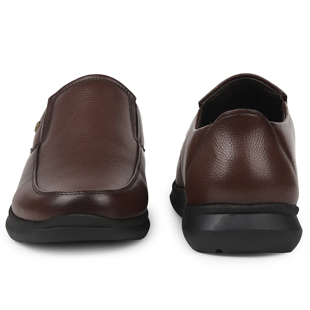 Healers Brown Formal Non Lacing Moccasins For Mens SCL-1 By Liberty - Image 6