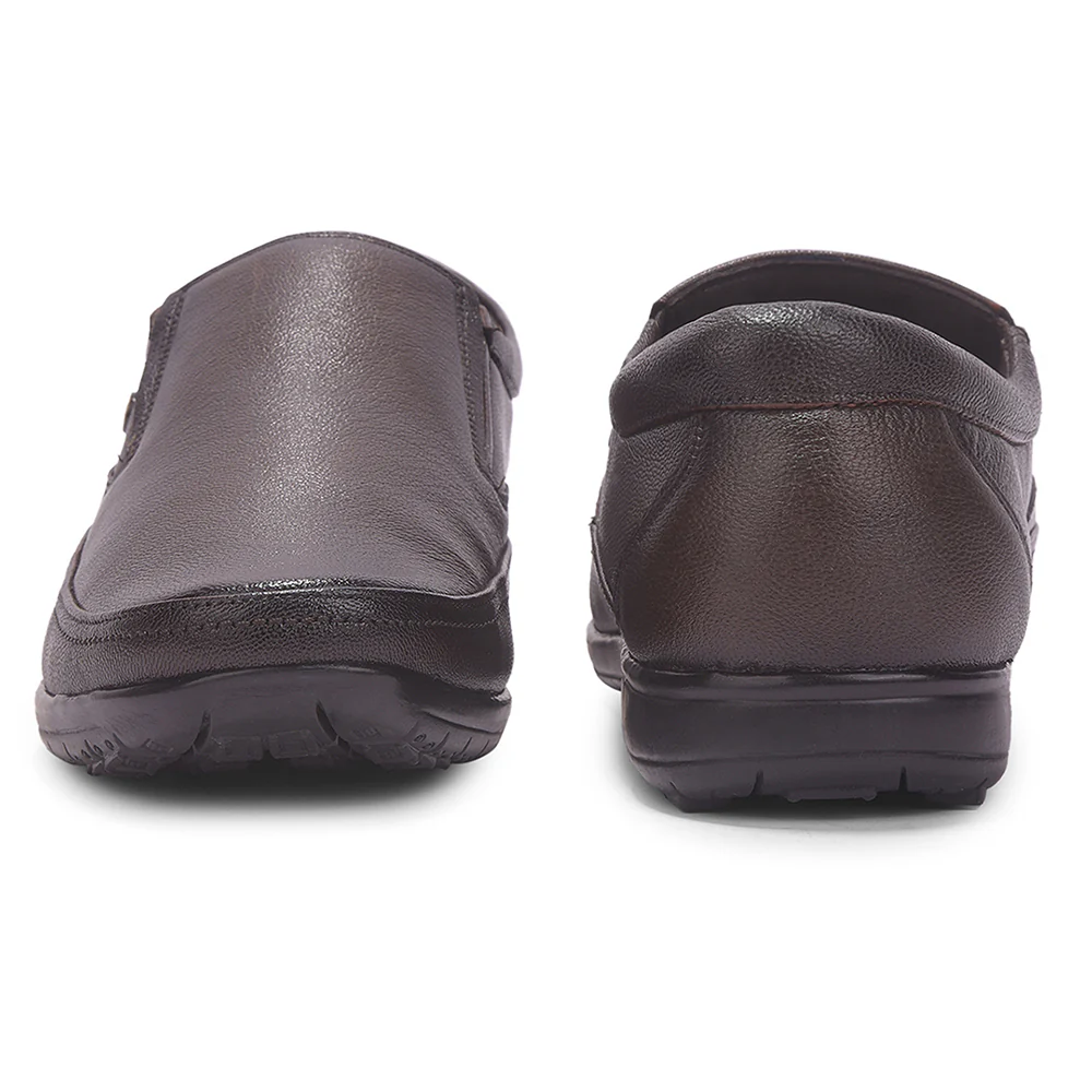 Healers Brown Formal Non Lacing Shoes For Men HA1-11 By Liberty - Image 7