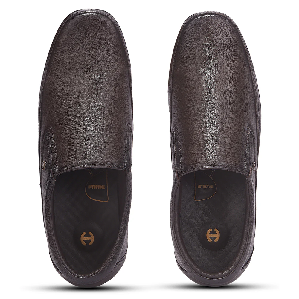 Healers Brown Formal Non Lacing Shoes For Men HA1-11 By Liberty - Image 9