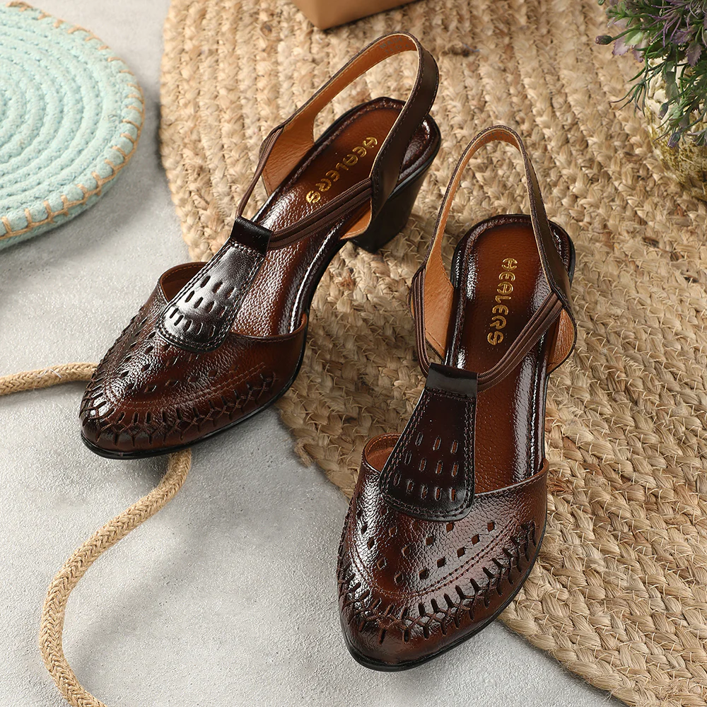 Healers Brown Sandal For Women TLO-41 By Liberty - Image 4