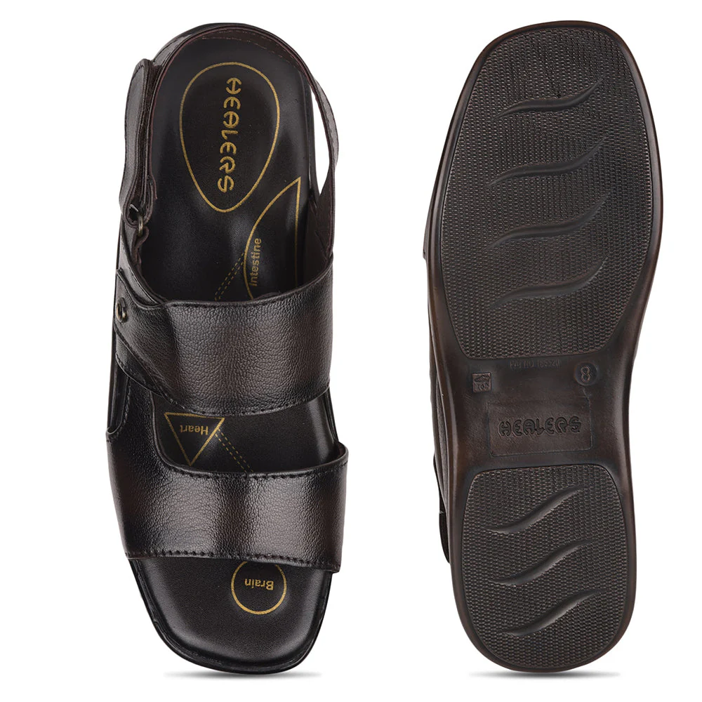 Healers By Liberty 2013-900 Formal Sandal For Men - Brown - Image 6
