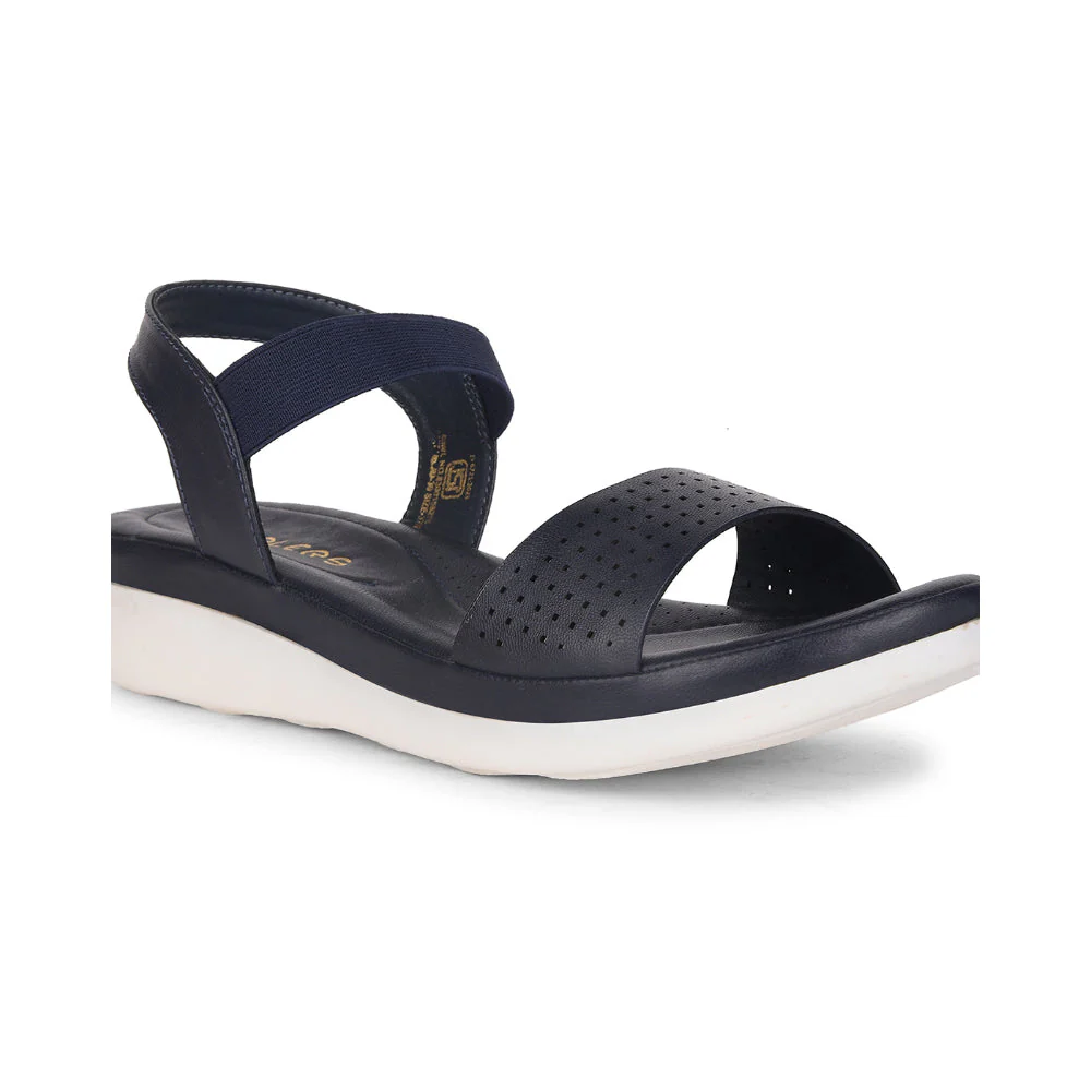 Healers Navy Blue Casual Sandal For Women JD-39 By Liberty - Image 7