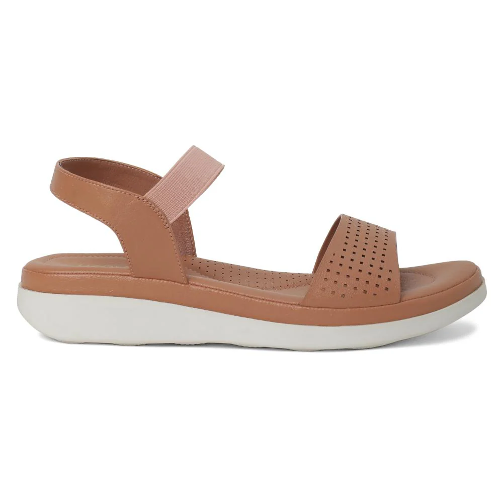 Healers Peach Casual Sandal For Women JD-39 By Liberty - Image 2