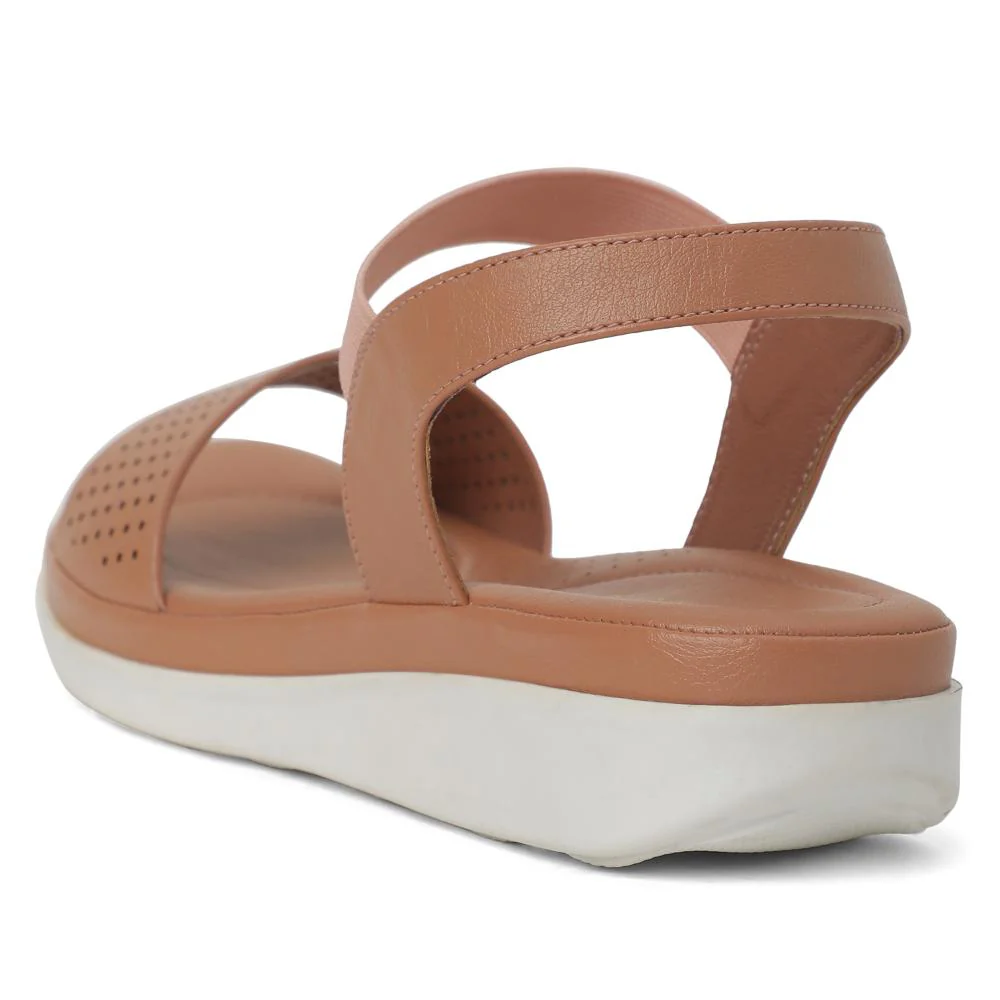 Healers Peach Casual Sandal For Women JD-39 By Liberty - Image 3