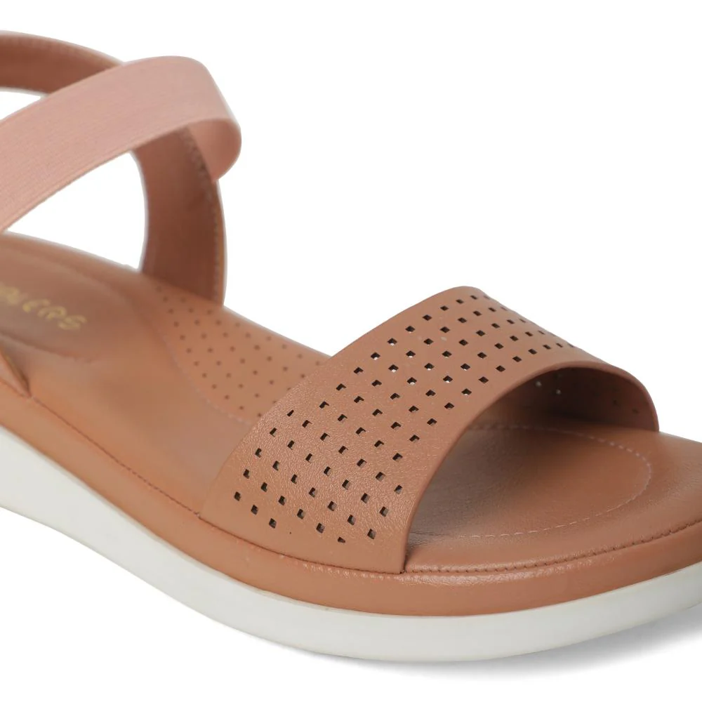 Healers Peach Casual Sandal For Women JD-39 By Liberty - Image 5