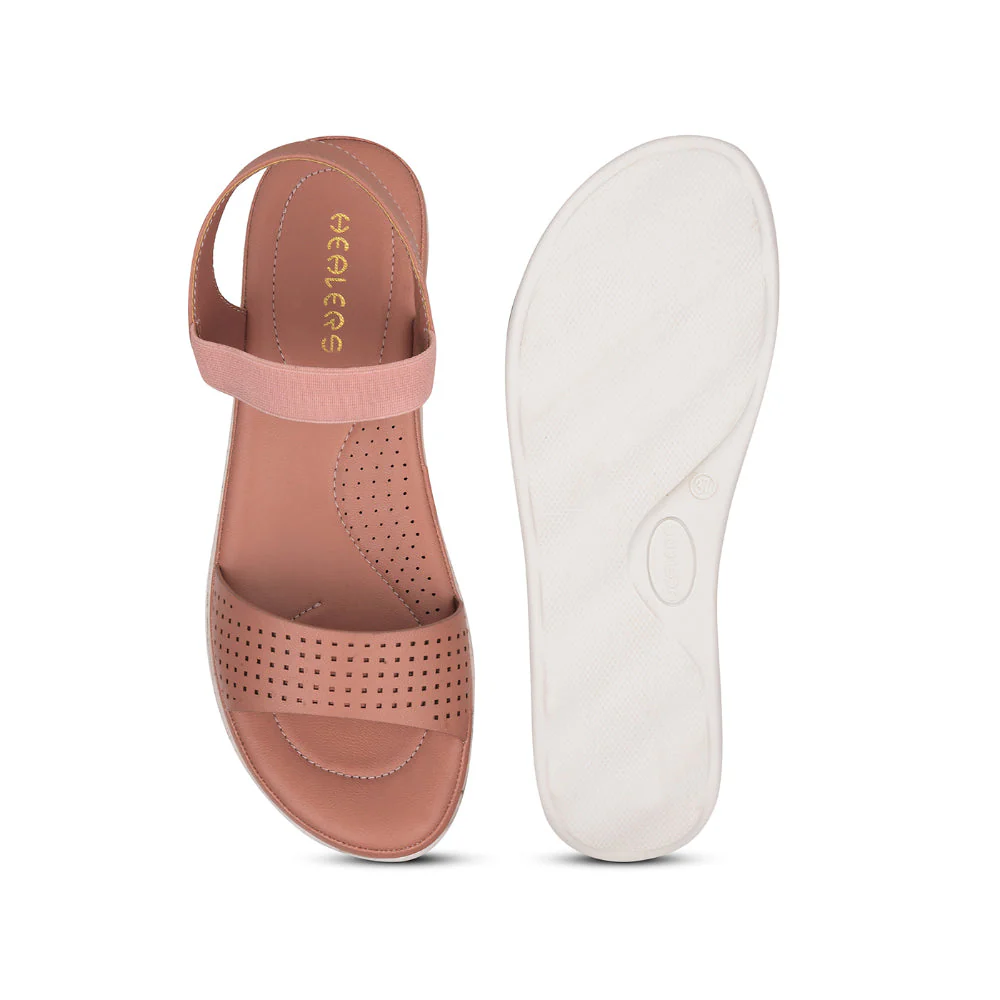 Healers Peach Casual Sandal For Women JD-39 By Liberty - Image 6