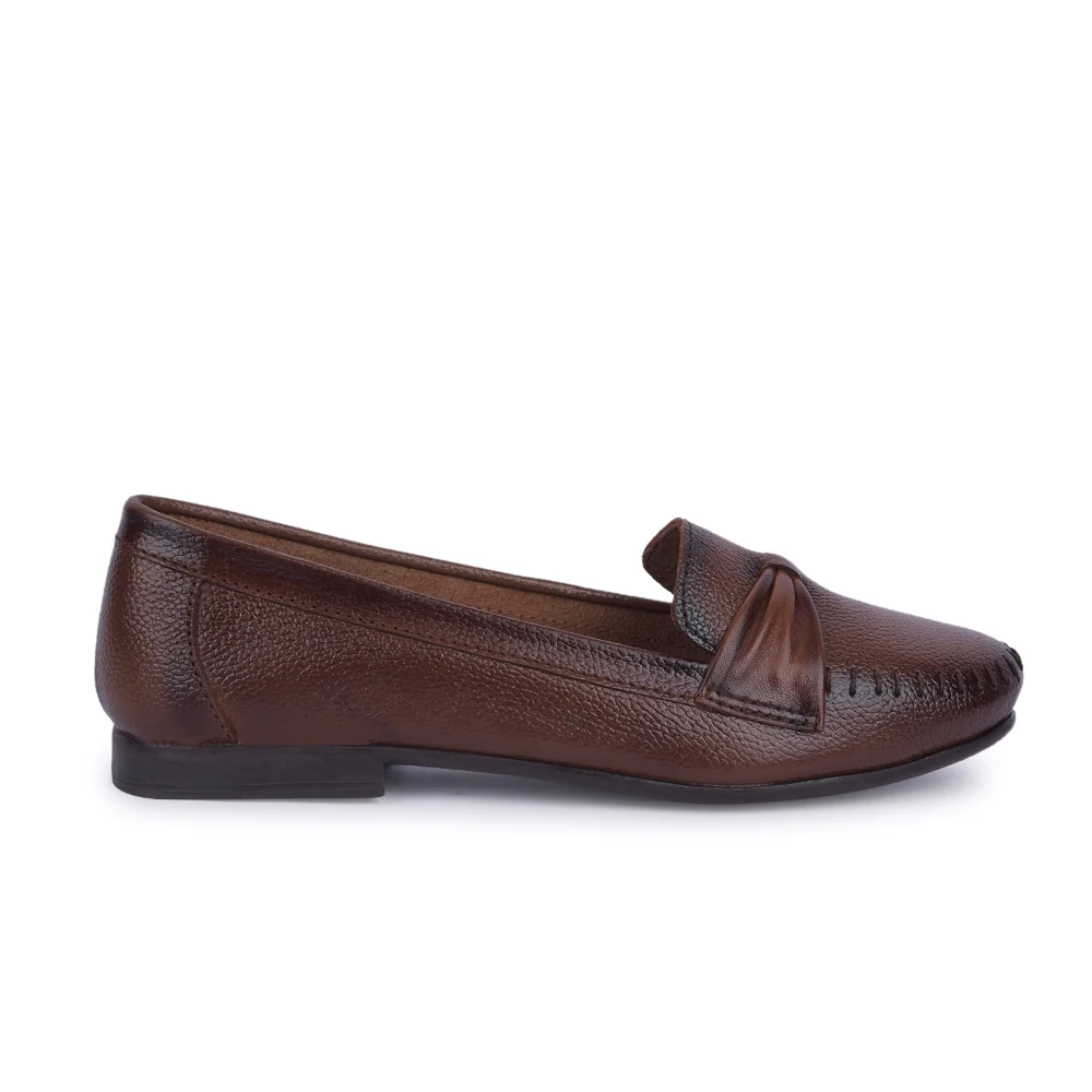 Healers Tan Formal Ballerina Shoes For Women TLO-22 By Liberty - Image 2