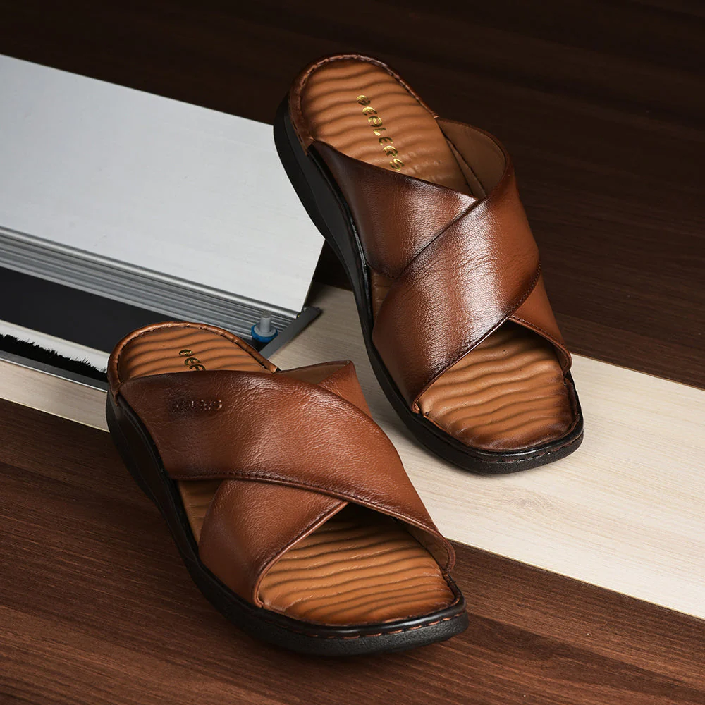 Healers By Liberty Men 2191-700 Tan Casual Slippers - Image 4