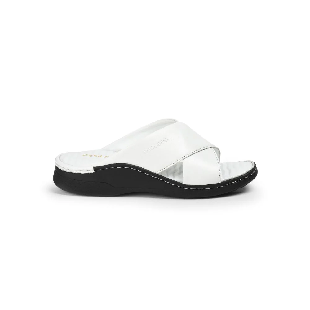 Healers By Liberty Men 2191-700 White Casual Slippers - Image 2