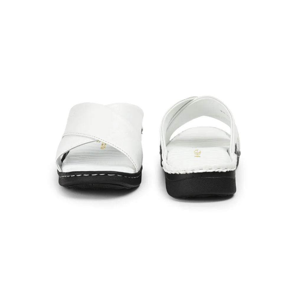 Healers By Liberty Men 2191-700 White Casual Slippers - Image 4