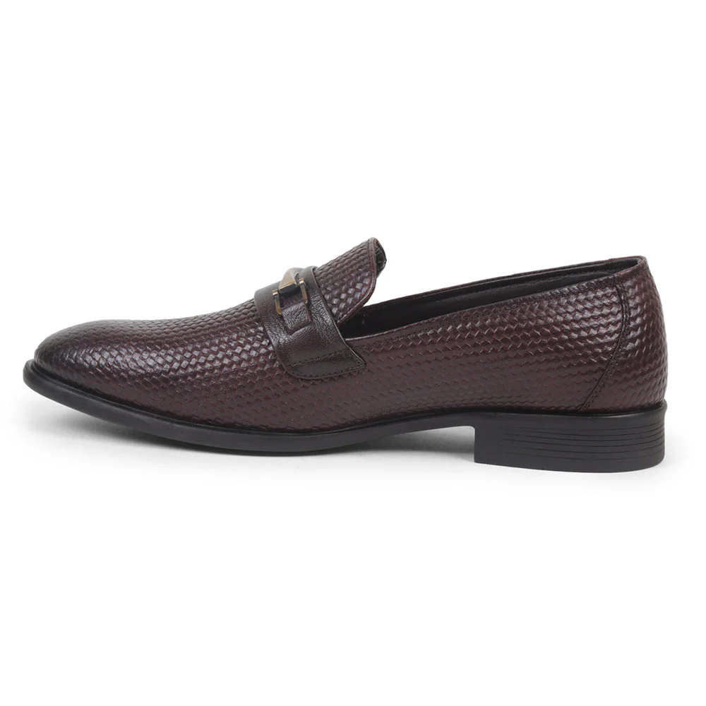 Healers By Liberty Men JPL-292 D.Brown Formal Non lacing Loafers Shoes - Image 3