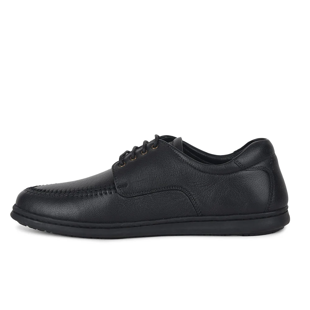 Healers by Liberty Men SAGAR-11 Black Formal Lacing Shoes - Image 3