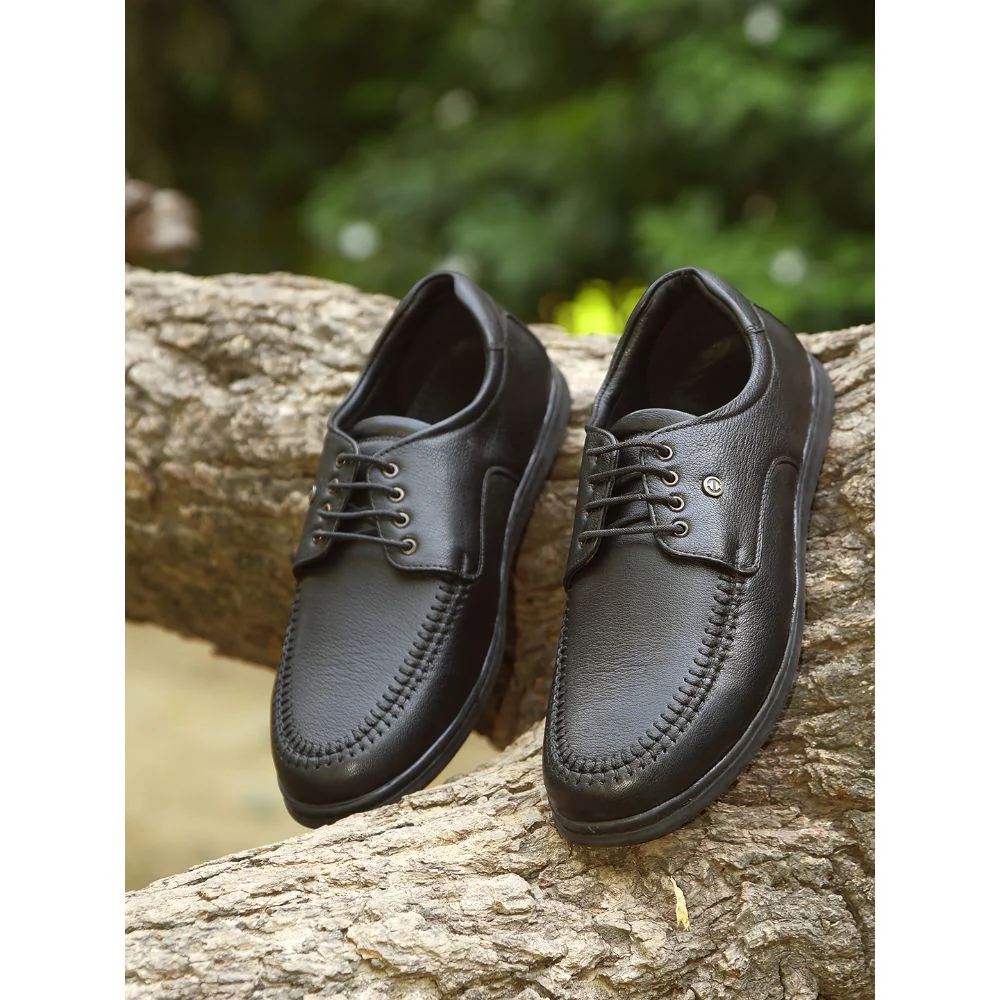 Healers by Liberty Men SAGAR-11 Black Formal Lacing Shoes - Image 4