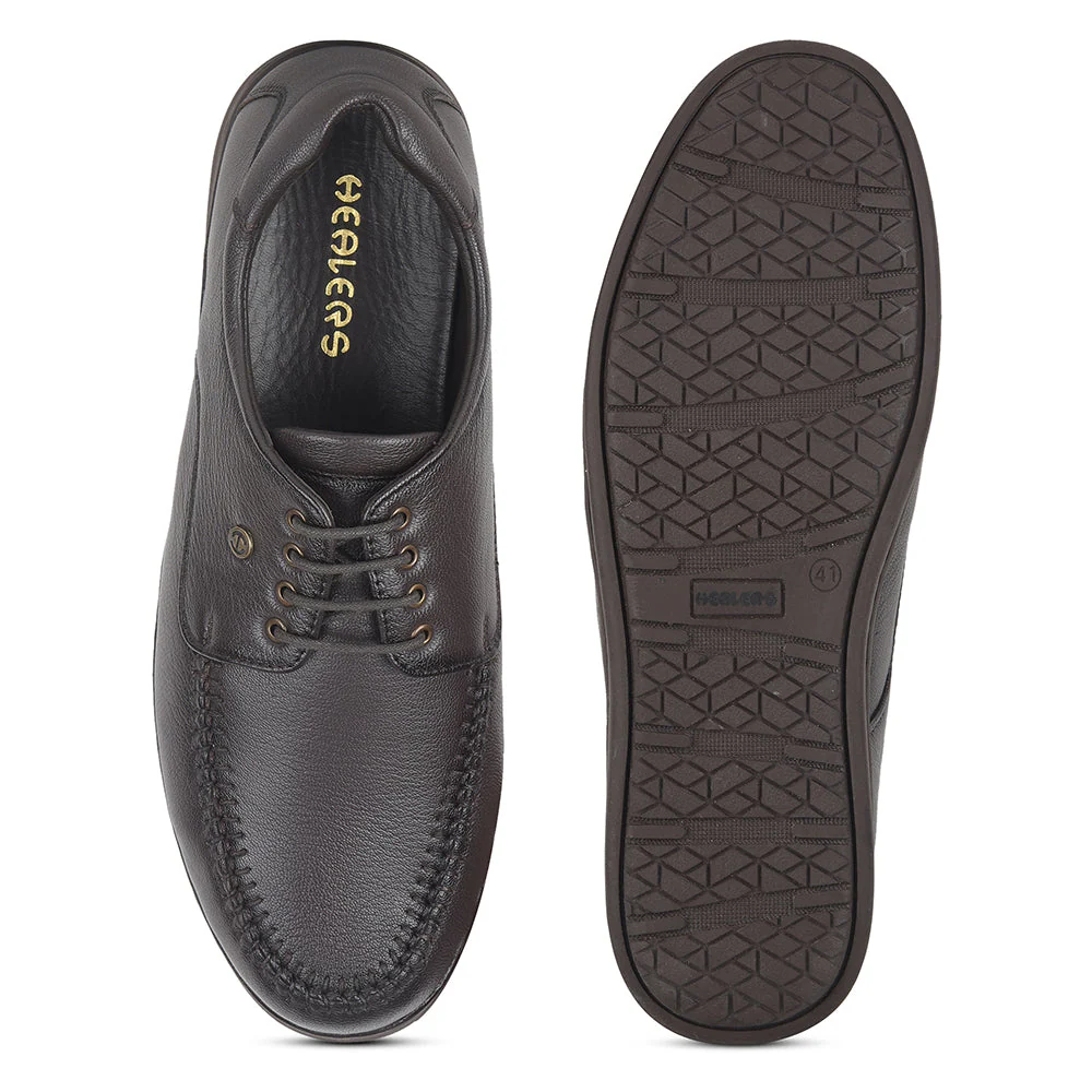 Healers by Liberty Men SAGAR-11 Brown Formal Lacing Shoes - Image 6