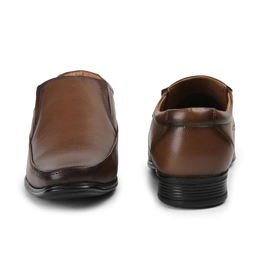 Healers By Liberty Men UVL-128 Tan Formal Non Lacing Shoes - Image 5