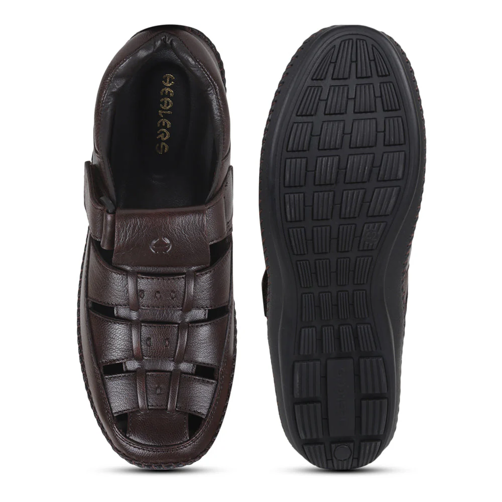 Healers Casual Brown Sandal For Men VCL-39 By Liberty - Image 6