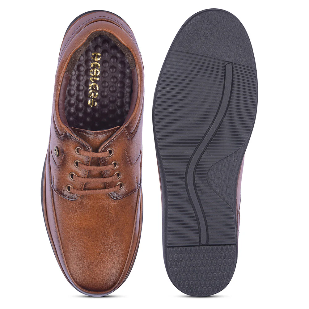 Healers By Liberty Mens ERL-15 Tan Formal Lacing Shoes - Image 6