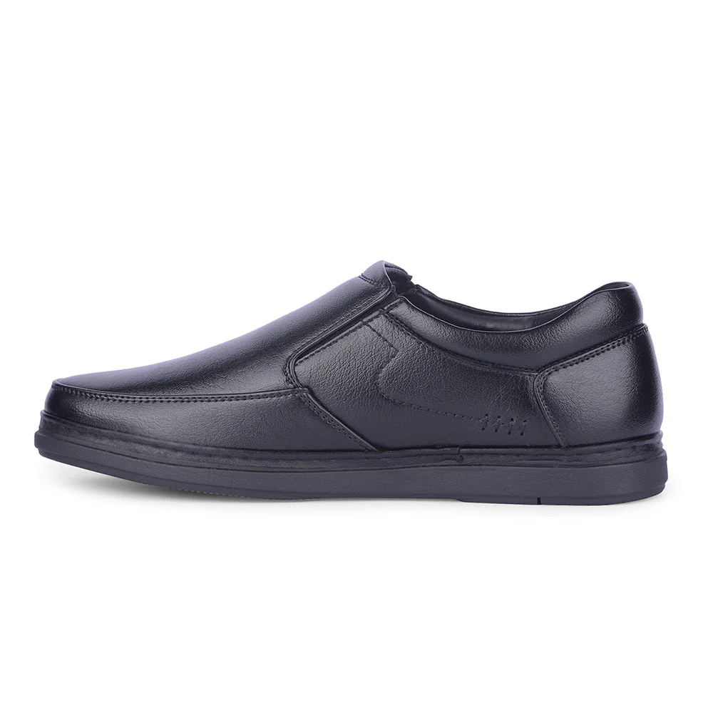 Healers By Liberty Mens ERL-16 Black Formal Non Lacing Shoes - Image 3