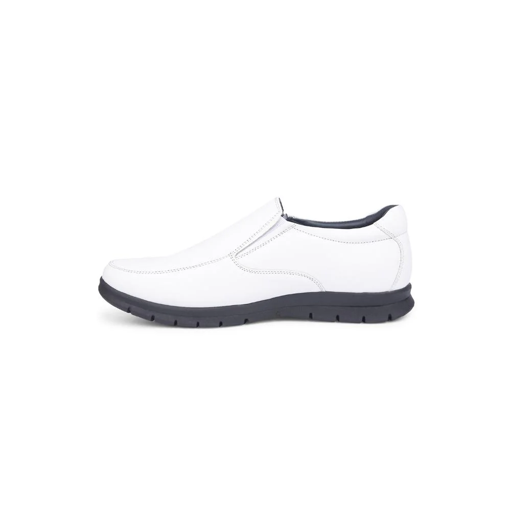 Healers By Liberty Mens JPL-232 White Formal Non Lacing Shoes - Image 3