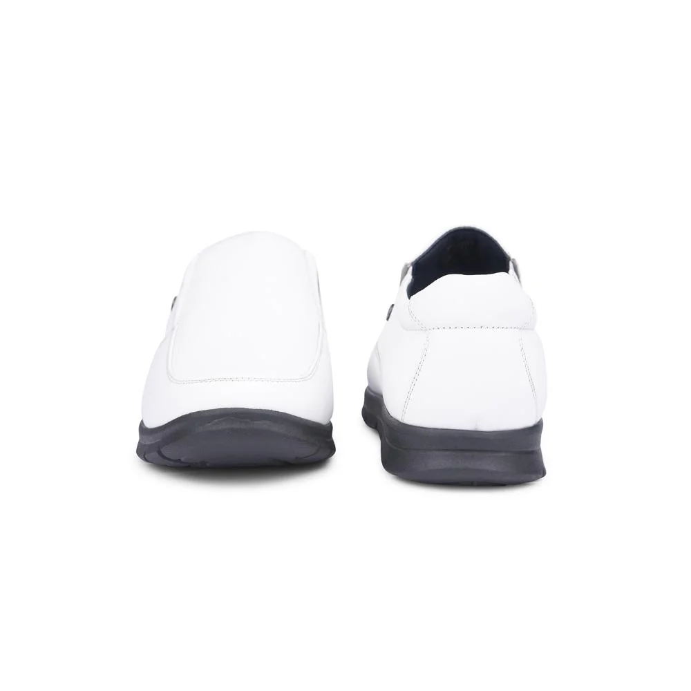 Healers By Liberty Mens JPL-232 White Formal Non Lacing Shoes - Image 5