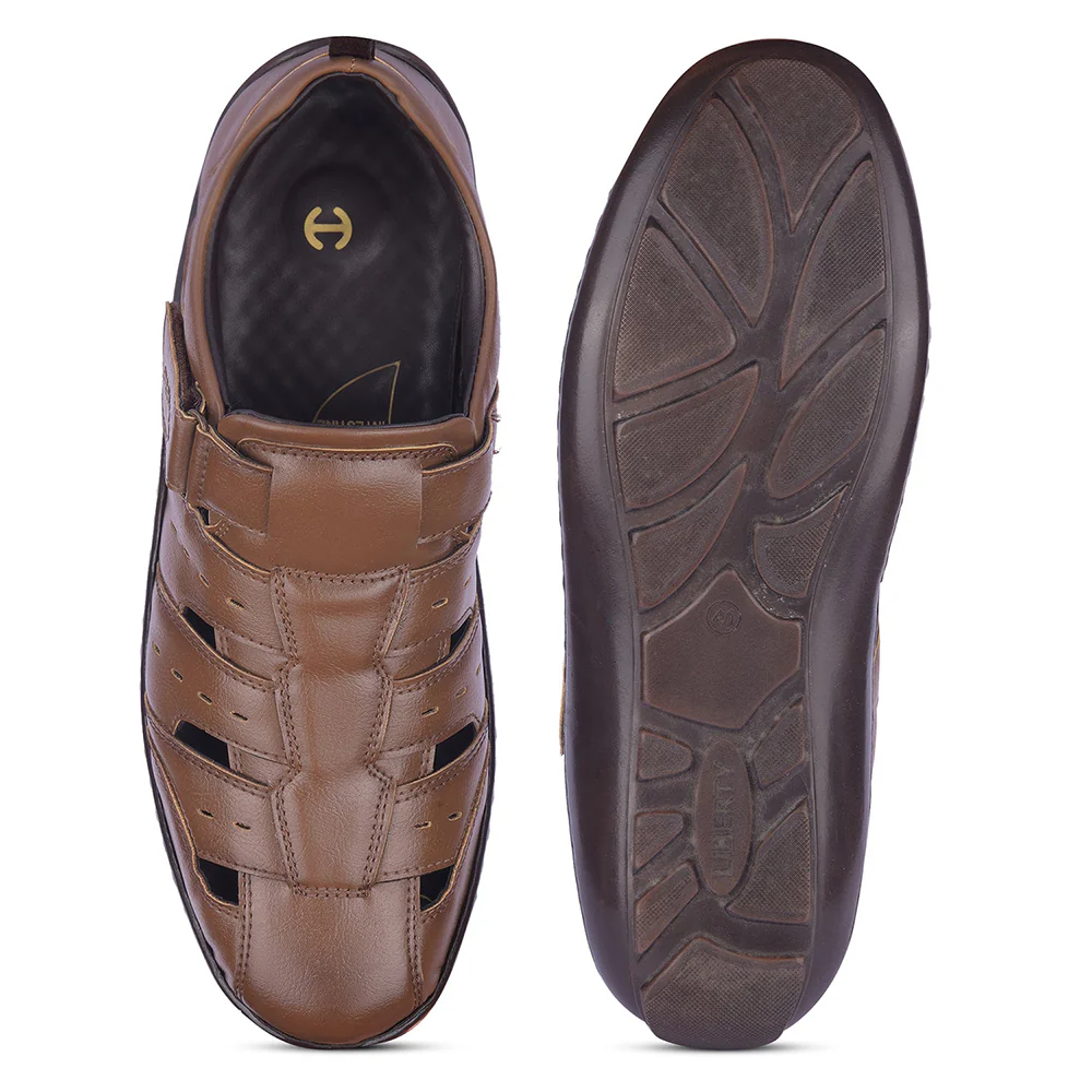 Healers By Liberty Mens LB130-500E Tan Casual Sandal - Image 5