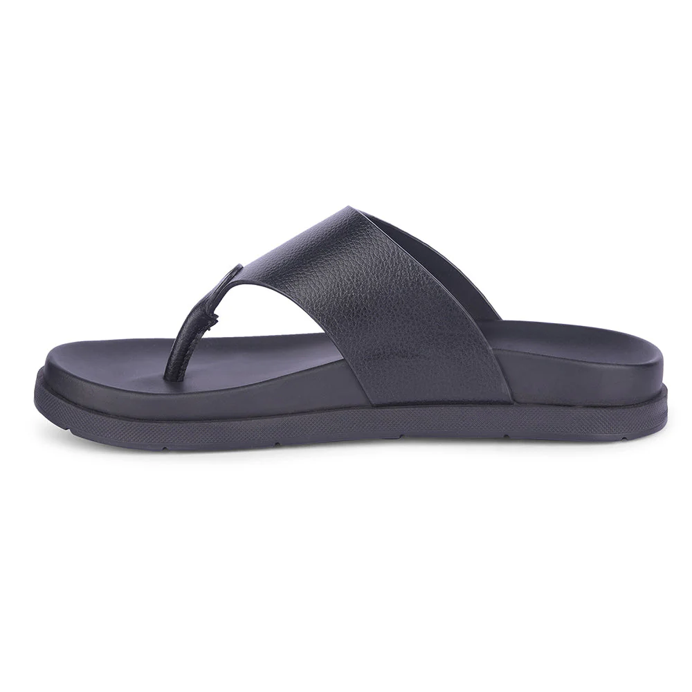 Healers Casual Black Slipper For Men MSL-3 By Liberty - Image 2