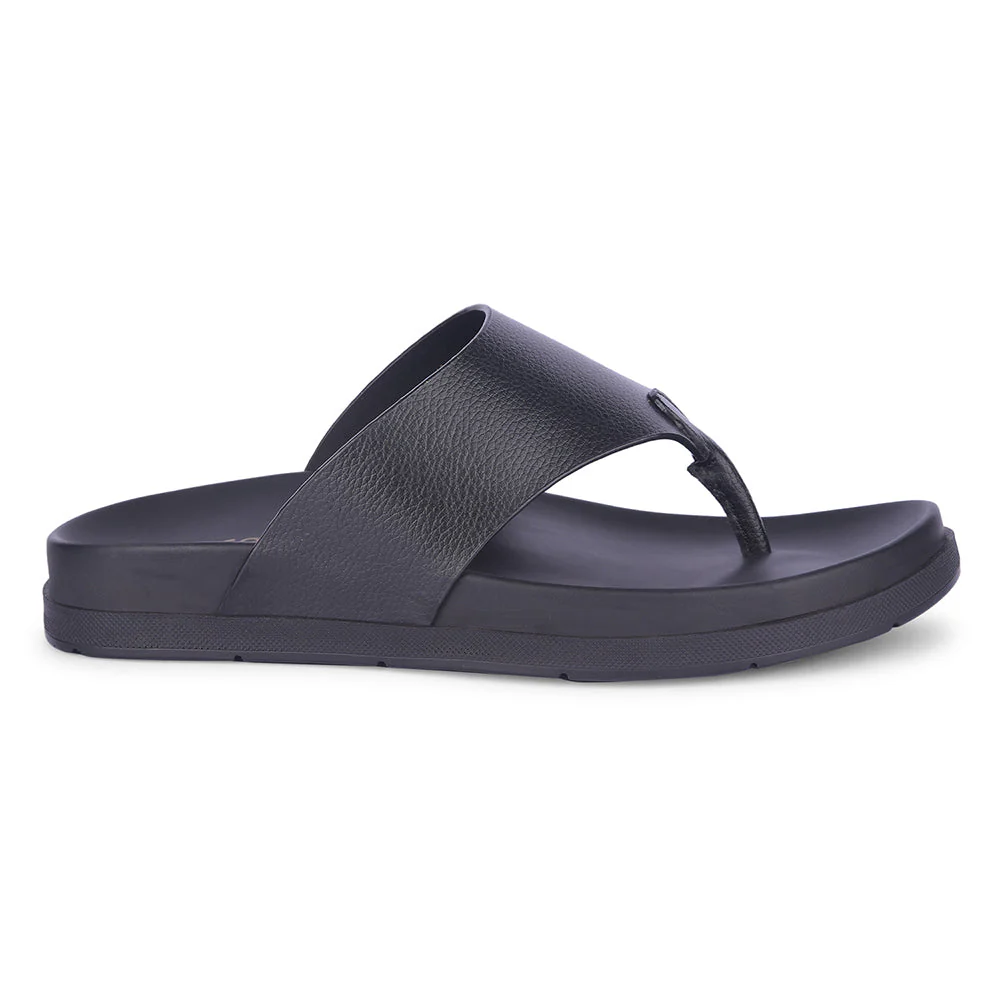 Healers Casual Black Slipper For Men MSL-3 By Liberty - Image 6