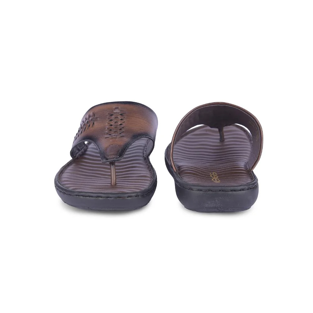 Healers Casual Brown Slipper For Men MSL-4 By Liberty - Image 5